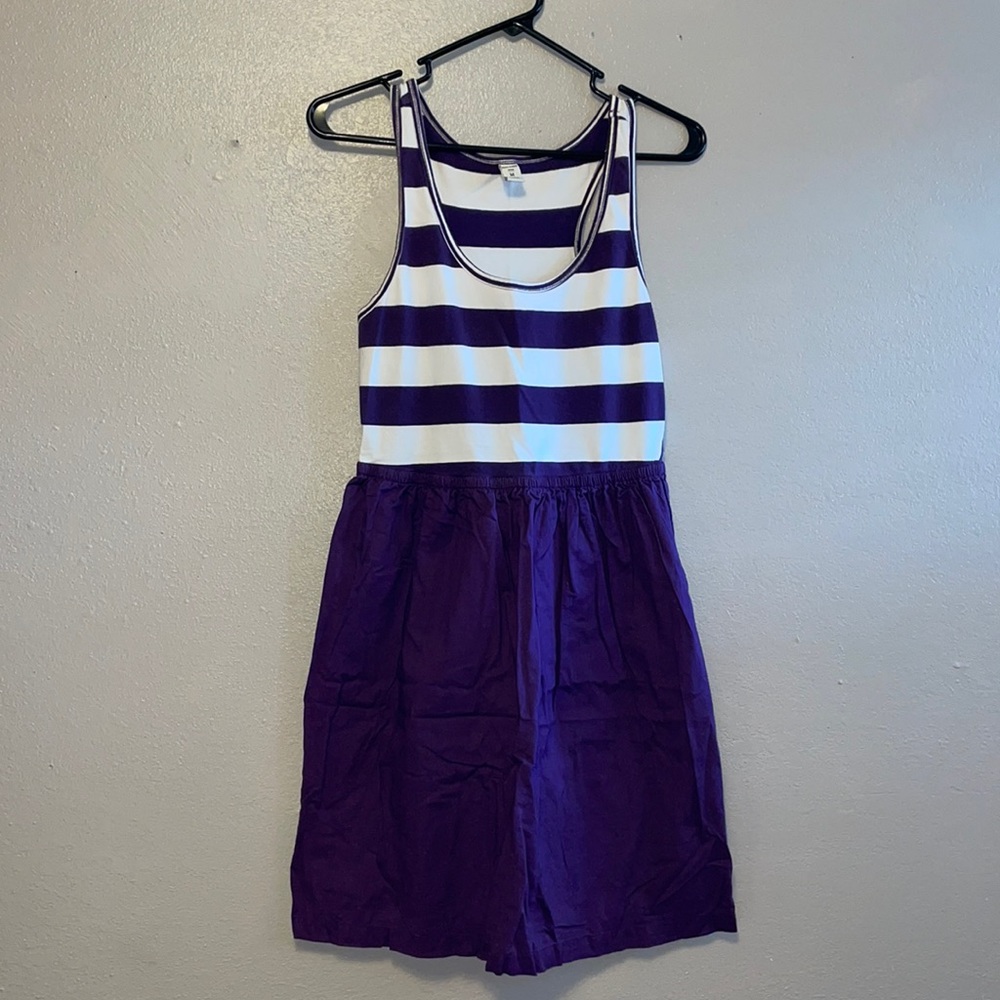 M purple/white dress from Old Navy